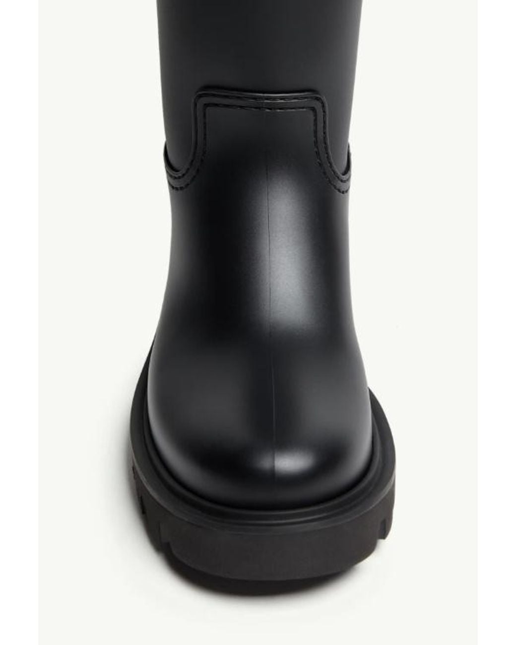 Moncler Black Kickstream High Rain Boots