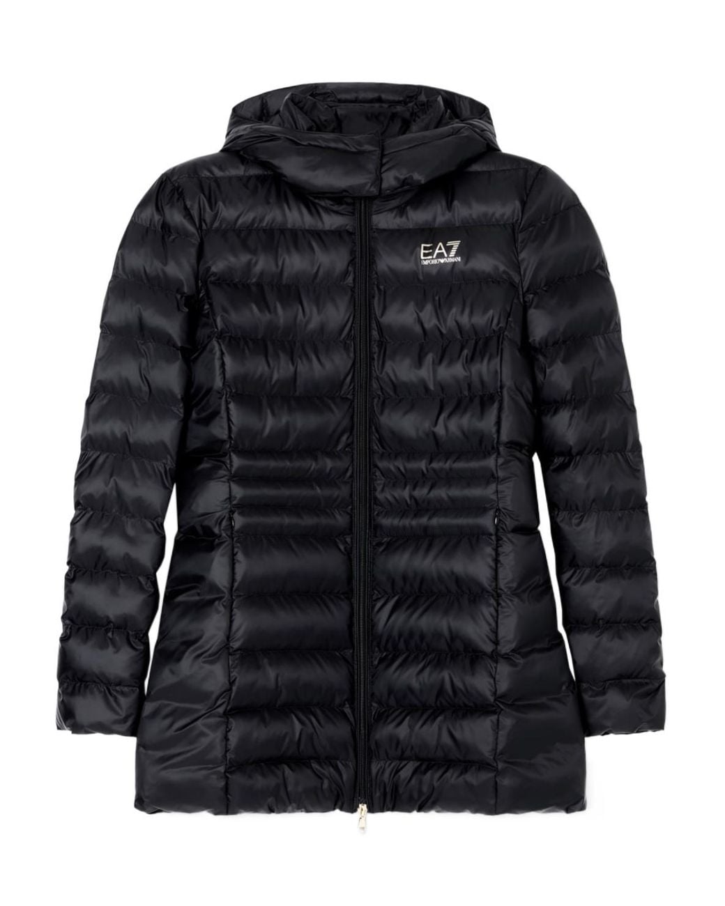 EA7 Black Hooded Jacket