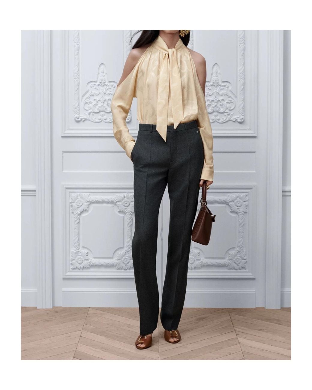 Dior Gray Fitted Pants