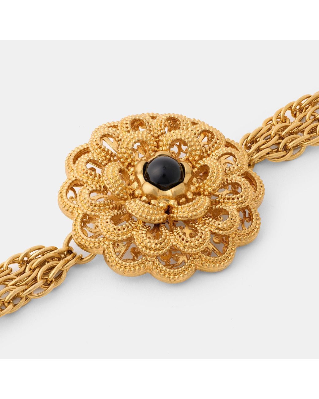 Chloé Metallic Multi-Strand Choker Necklace