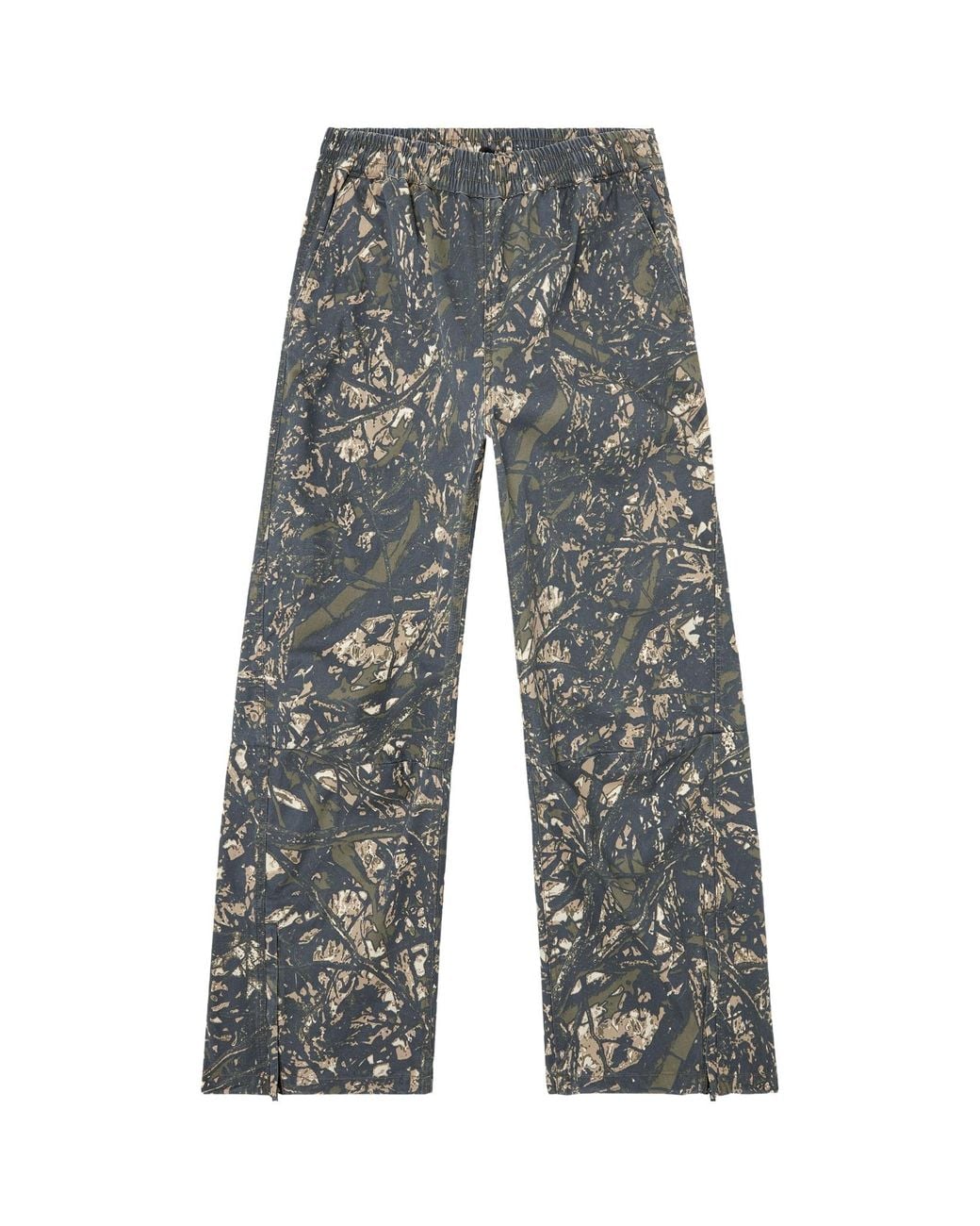 DIESEL Gray P-Lint Elastic Waist Trousers for men