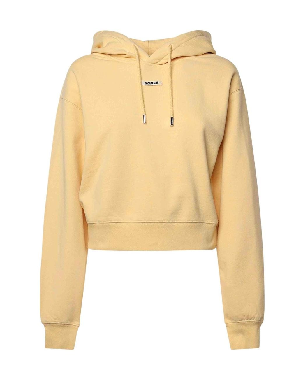 Jacquemus Natural Logo Patch Drawstring Hoodie
