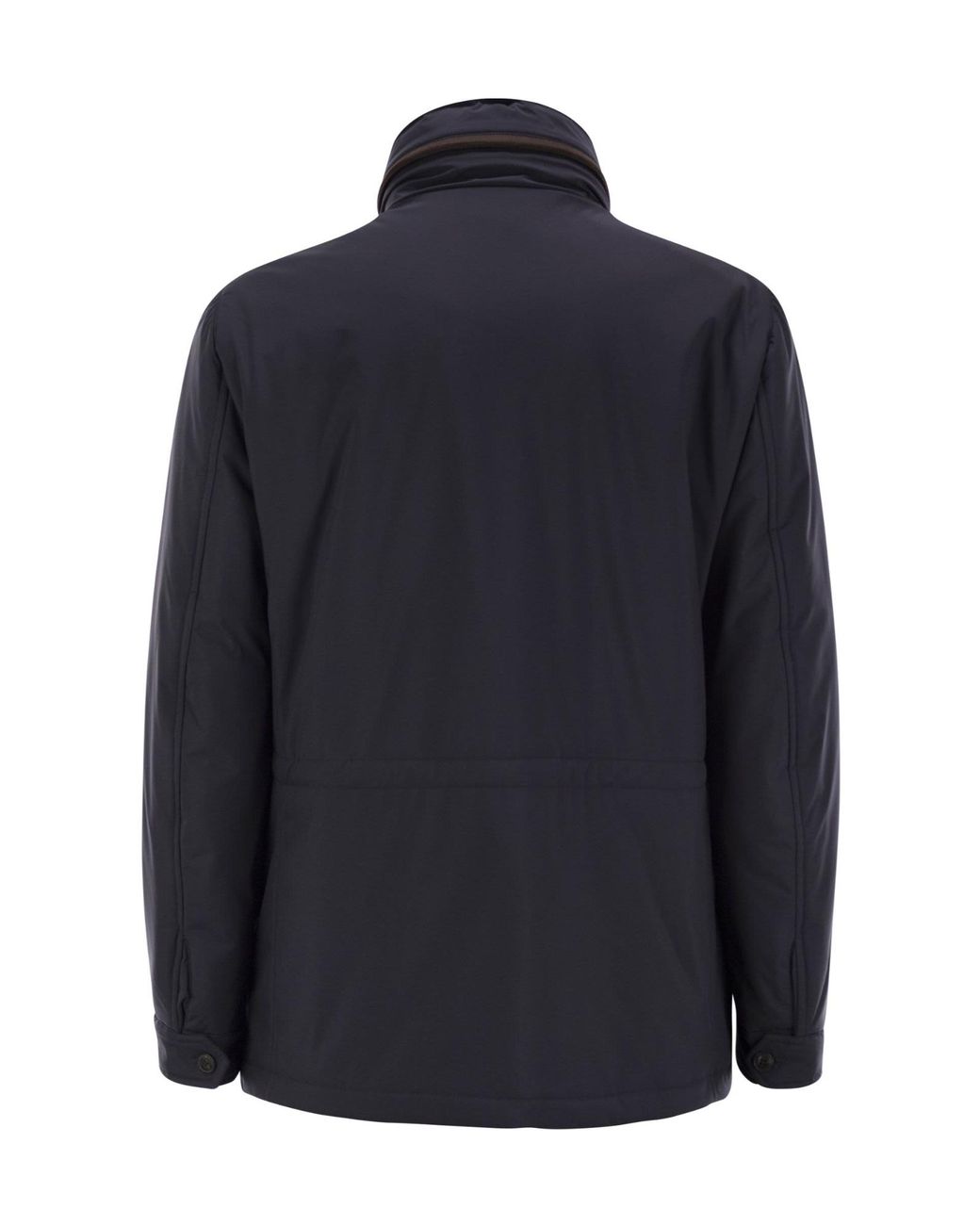 Fedeli Blue Rainstop Safari Jacket for men