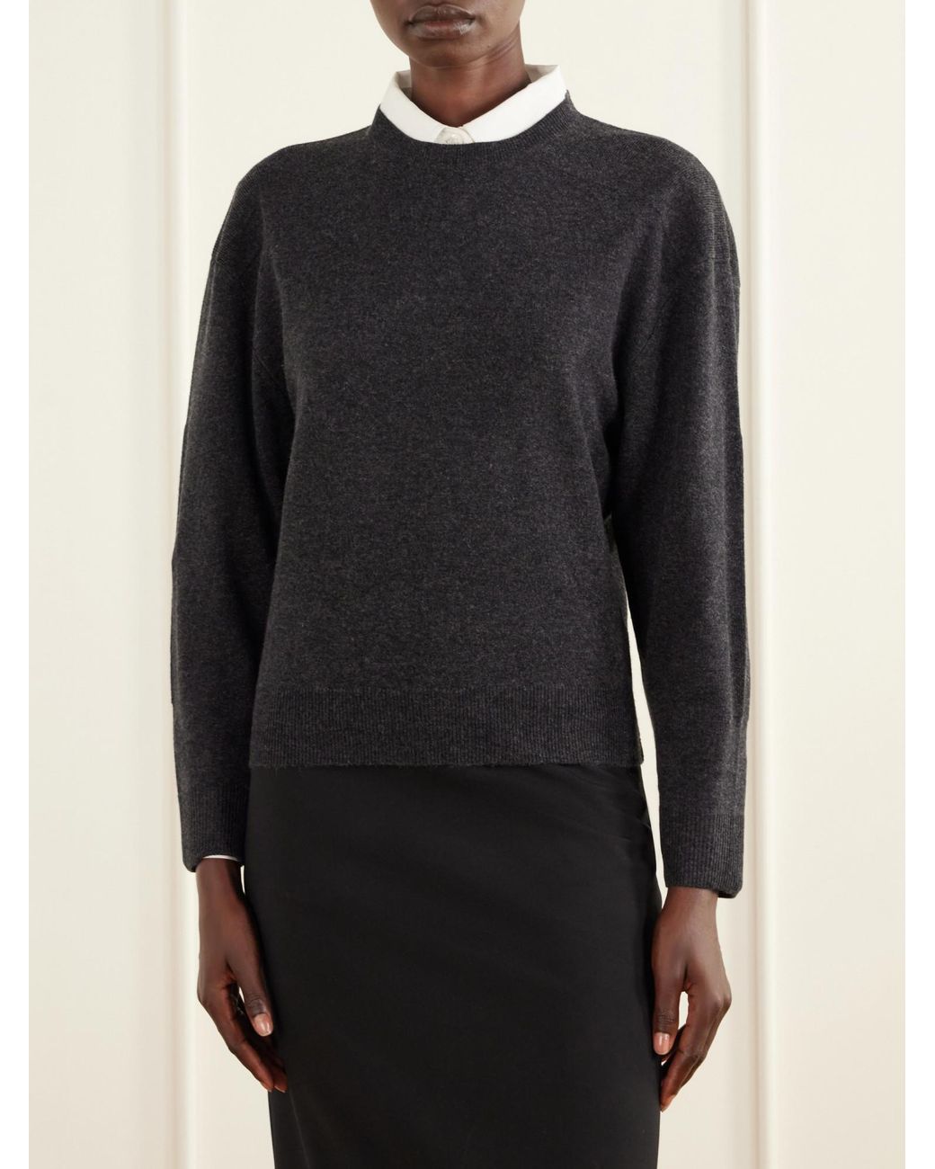 Allude Black Knitted Sweater