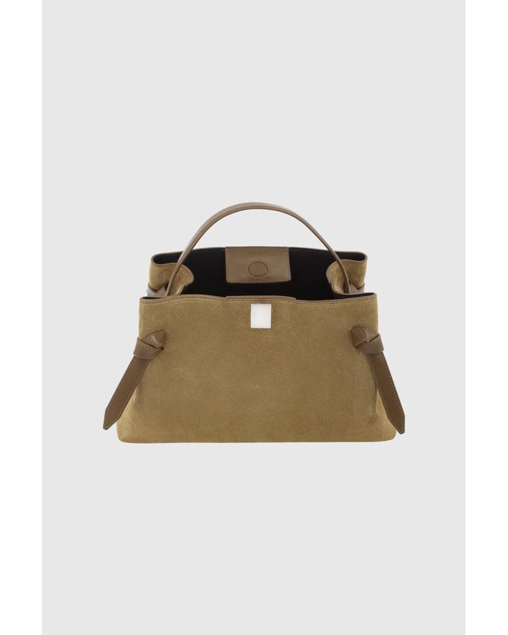 Yuzefi Natural Gyoza Suede Tote Bag