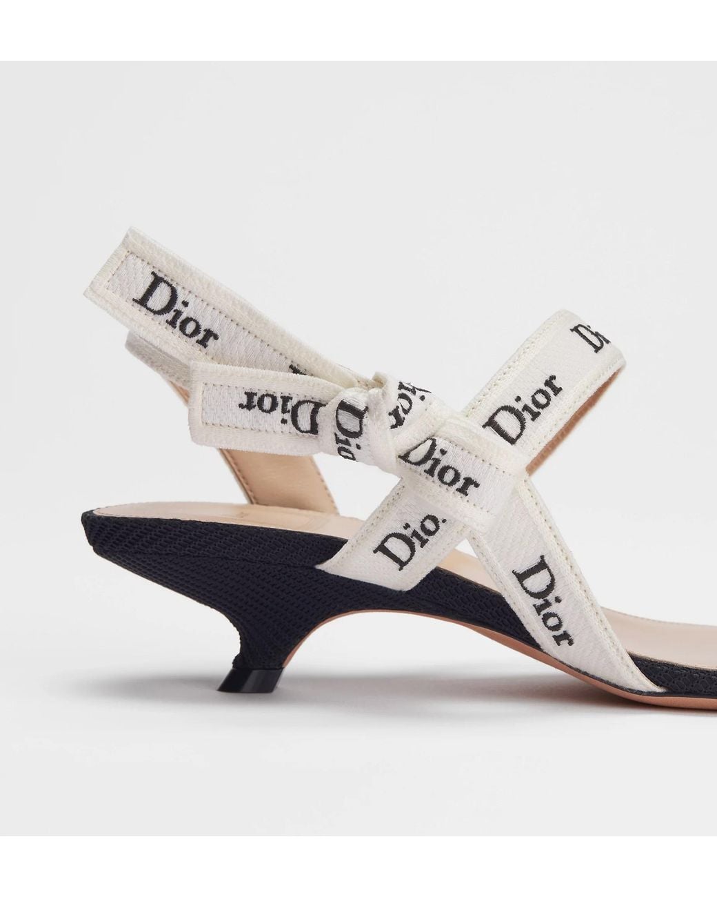 Dior White Sandal With J'A Straps