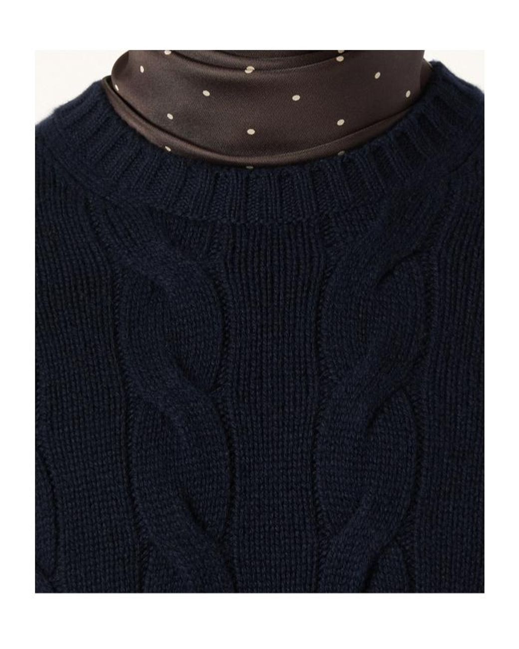 Loro Piana Blue Napier Crewneck for men