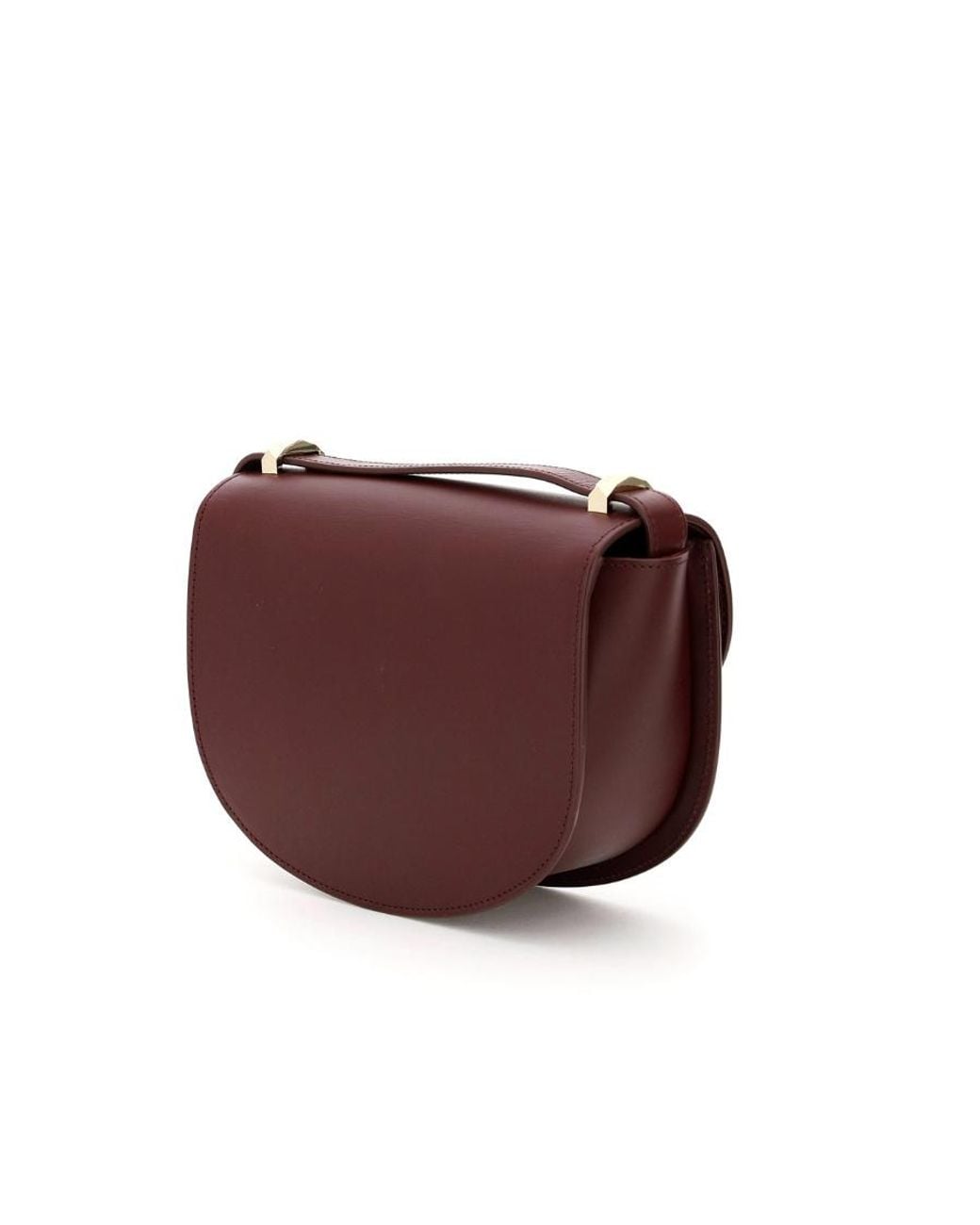 A.P.C. Purple Genève Flap Shoulder Bag