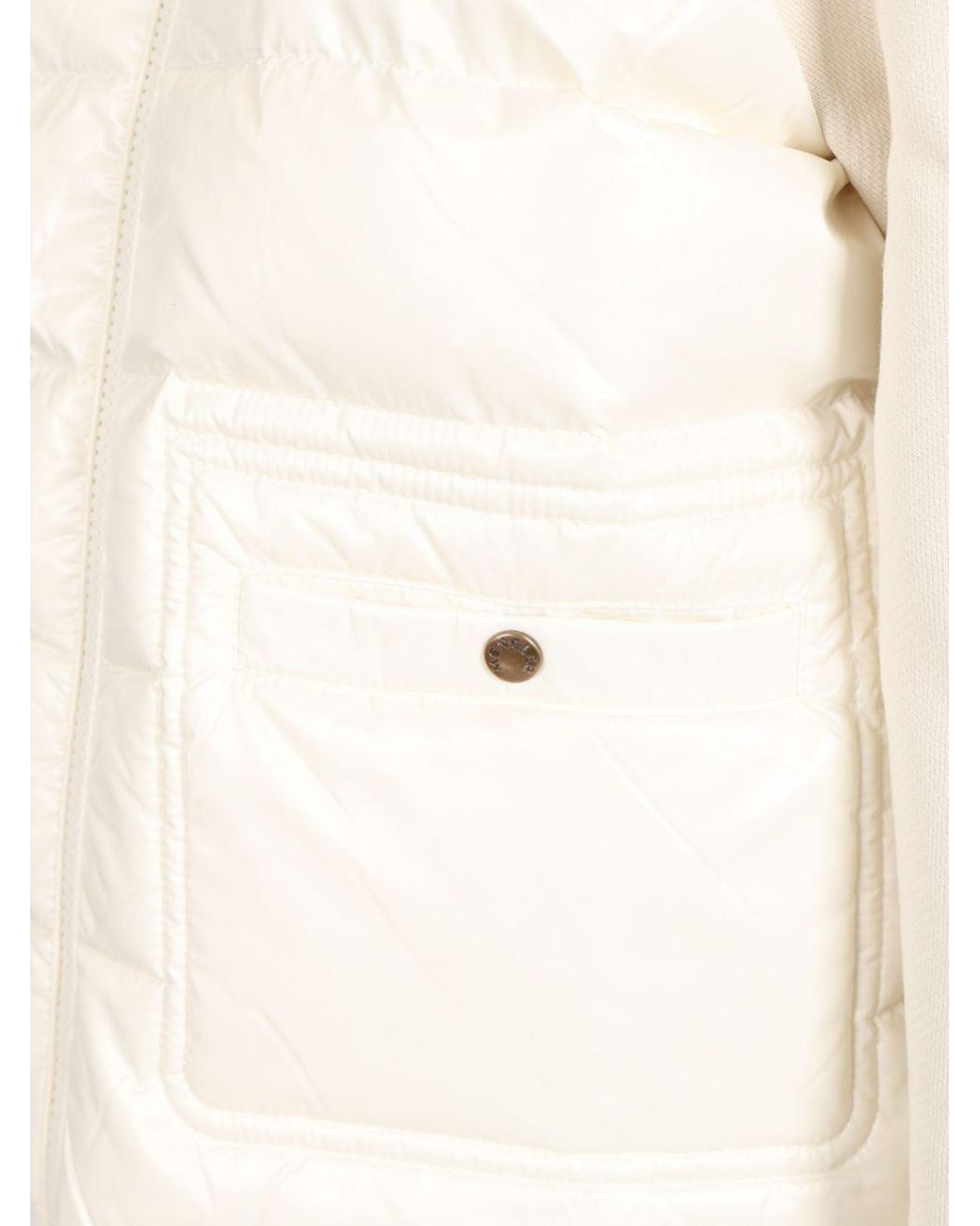 Moncler White Zip-Up Sweatshirt