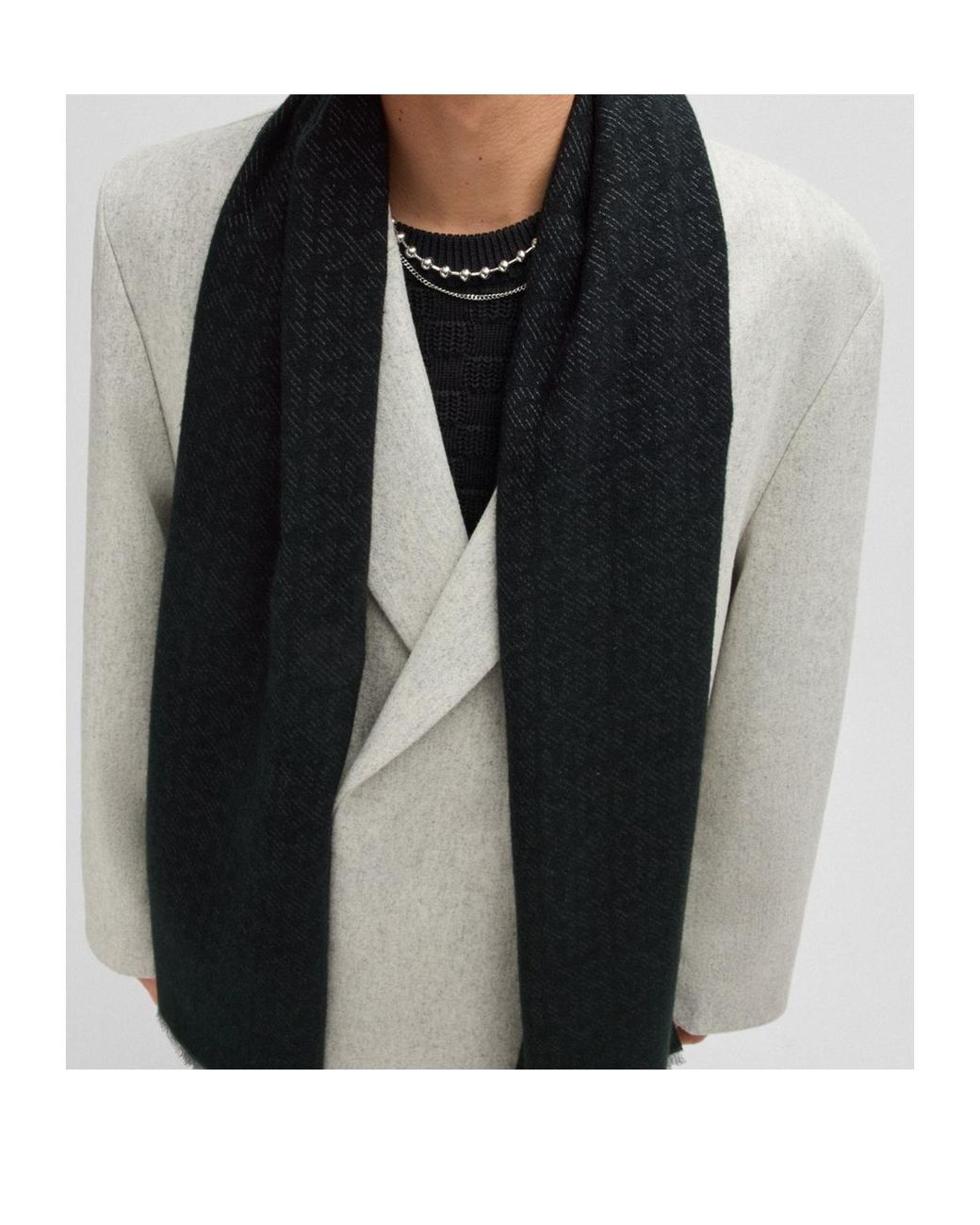 Boss Black Logo Scarf for men
