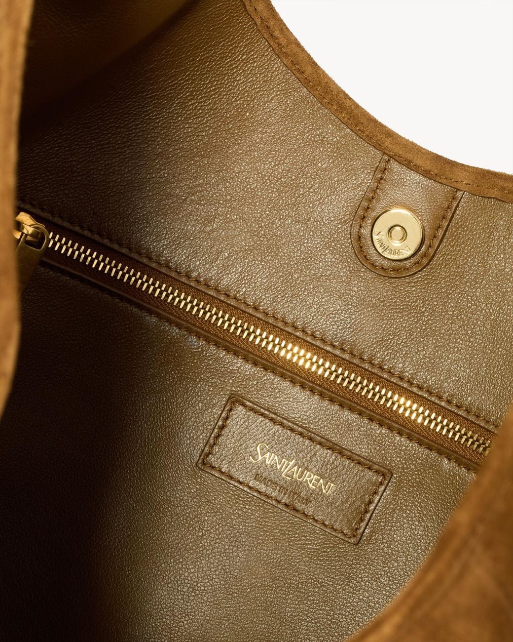 Saint Laurent Brown Medium Mombasa Suede Shoulder Bag