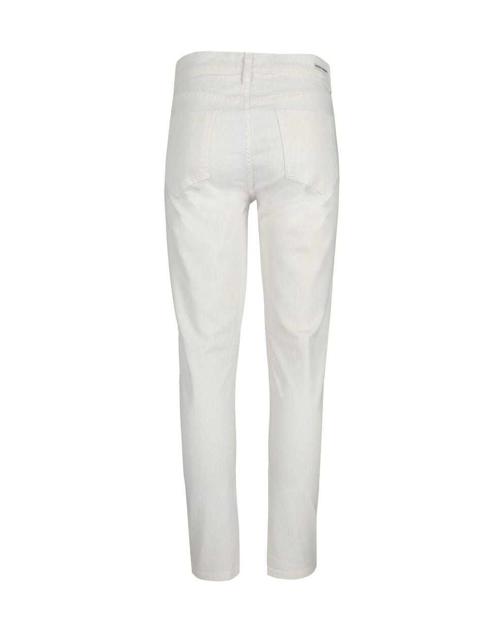 Citizens of Humanity White Carlton Retro Highrise Straight-Leg Jeans