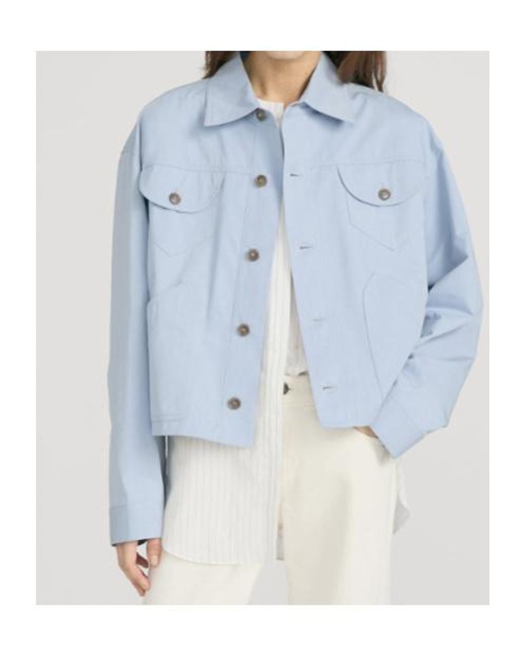 FRAME Blue The Utility Jacket