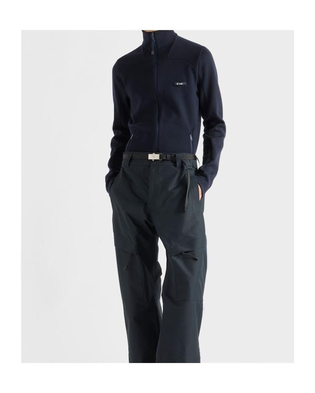 Prada Blue Cashmere Cardigan for men