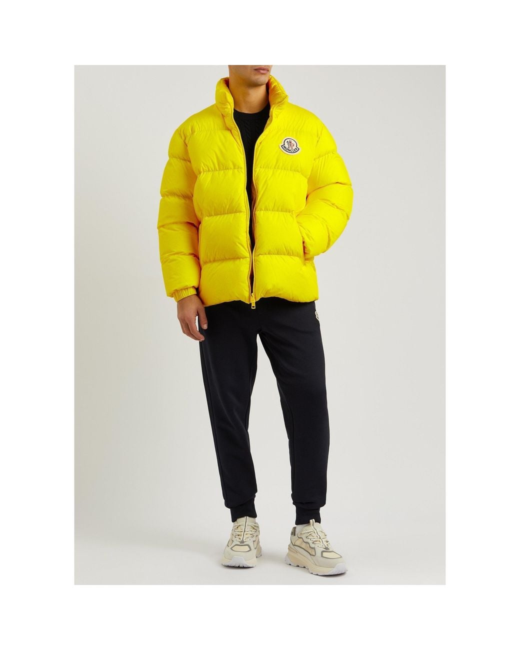 Moncler Yellow Waterproof Light Down Jacket for men