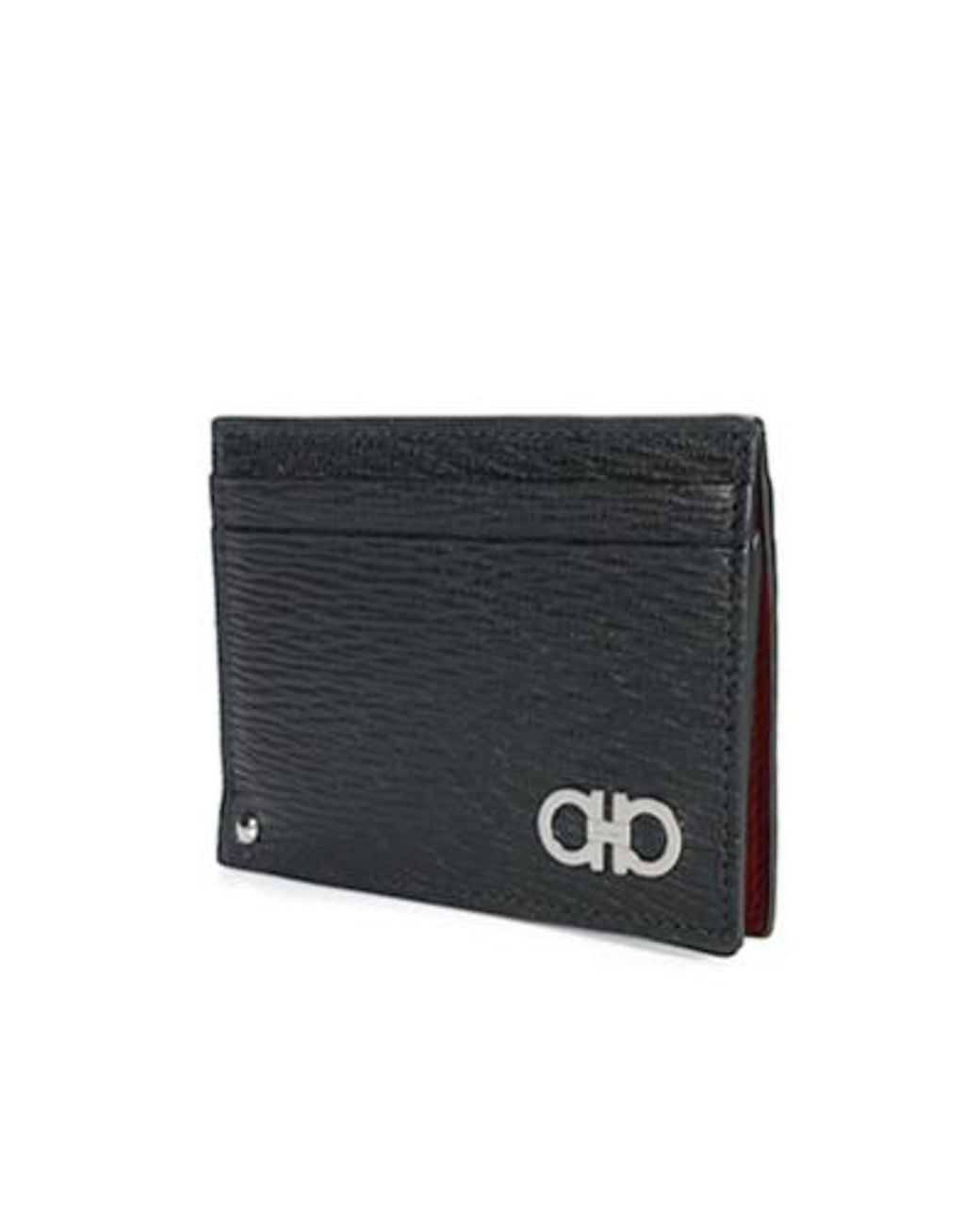 Ferragamo Red Contrasting Logo Wallet Two-Piece Set for men