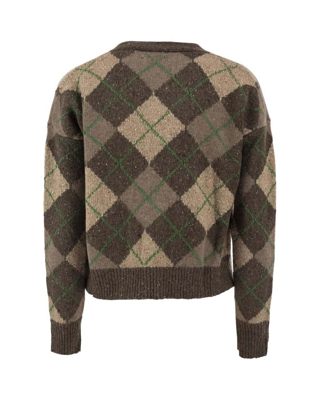 Weekend by Maxmara Multicolor Abile Argyle Cardigan