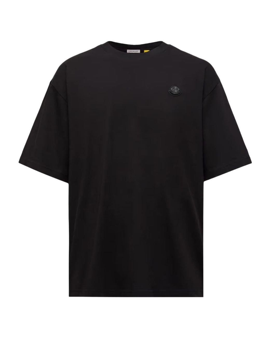 Moncler Black X Asap Rocky Logo Patch Crewneck T-Shirt for men