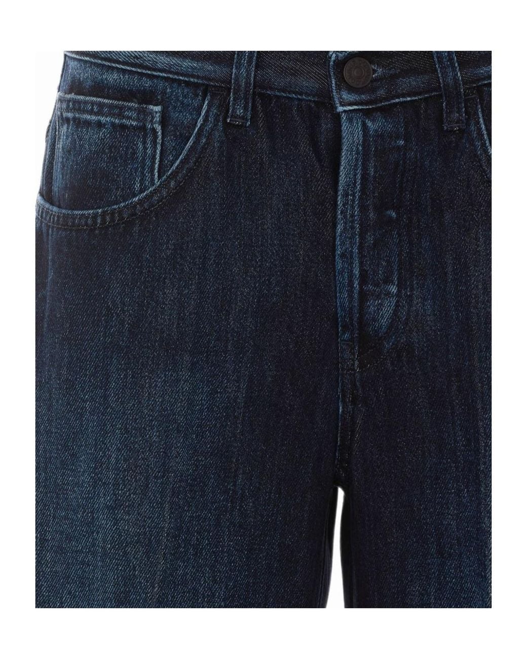 Dondup Blue Faded Straight-Leg Jeans