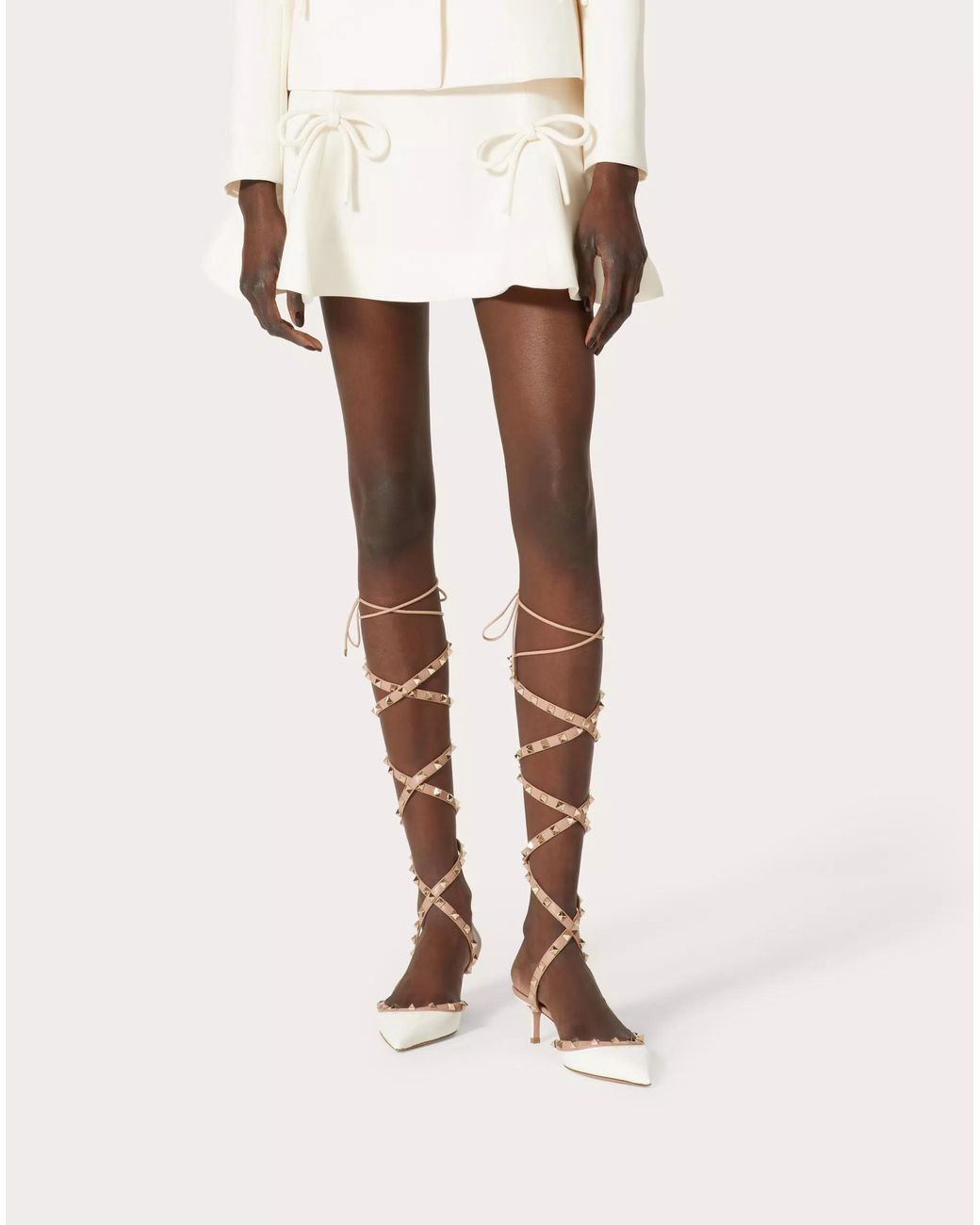 Valentino Natural Crepe Couture Mini Skirt