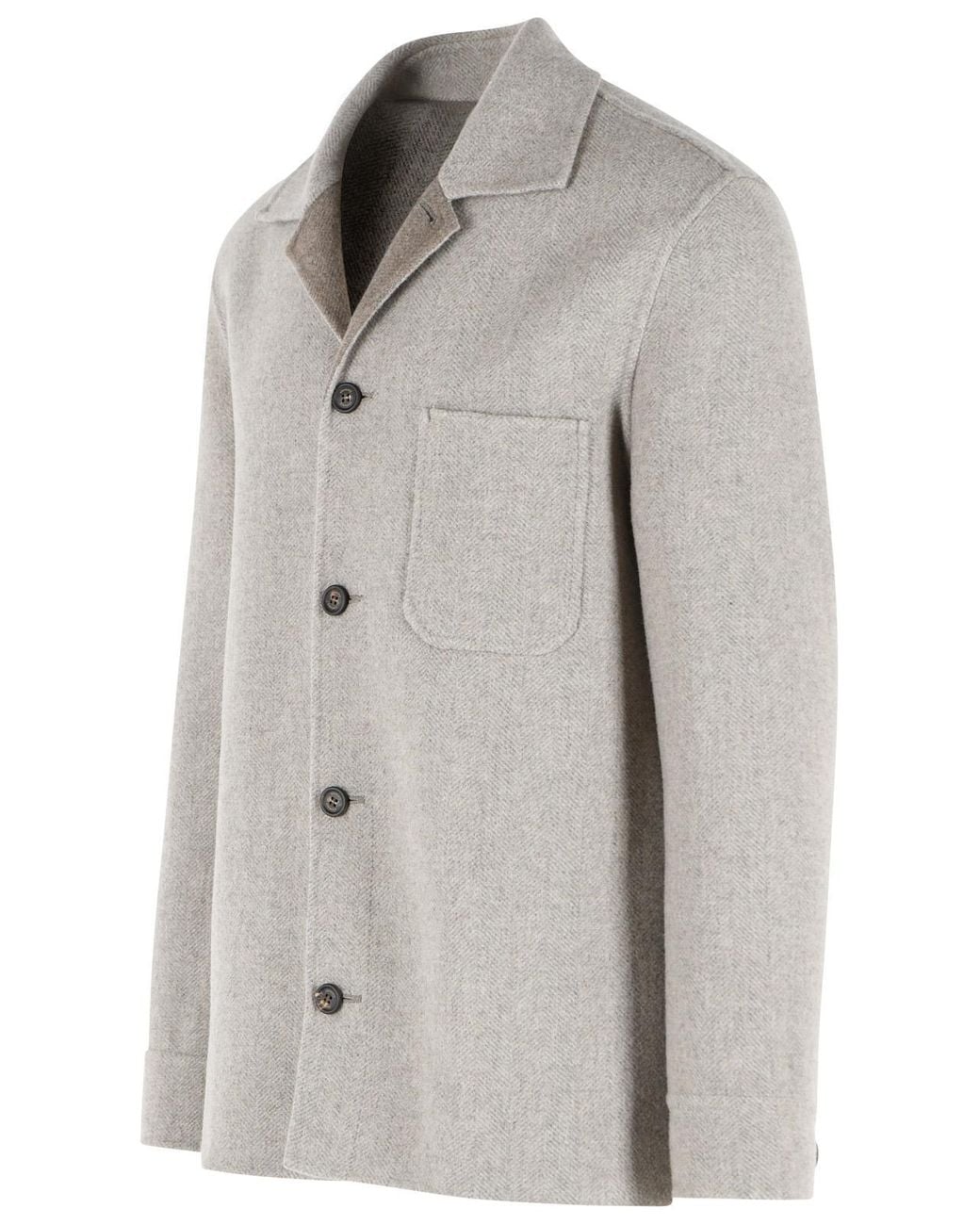 Eleventy Gray Long-Sleeved Jacket for men