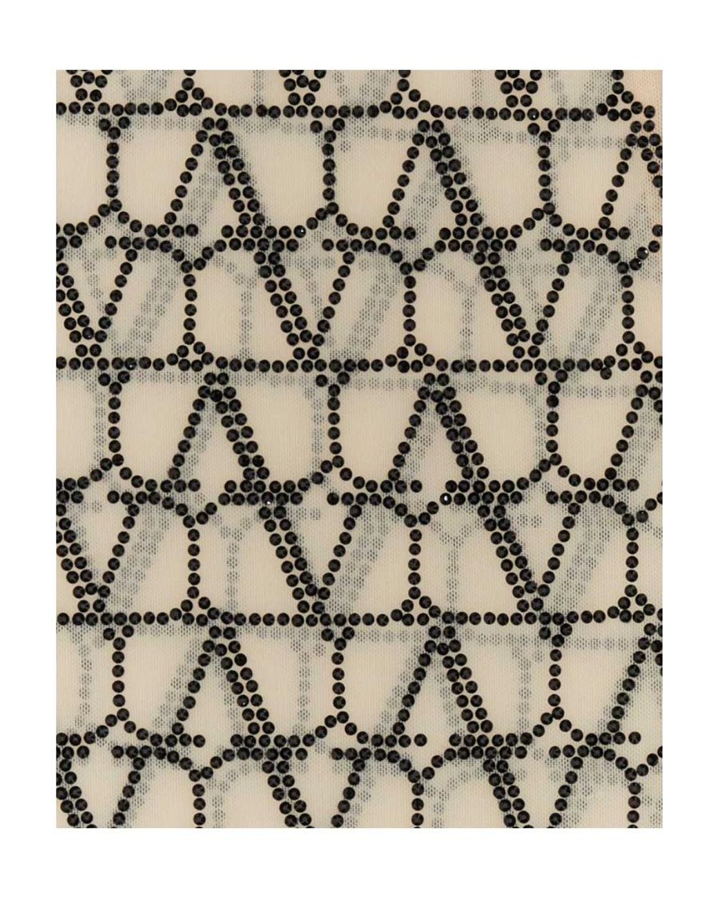 Valentino White All-Over Patterned Tights