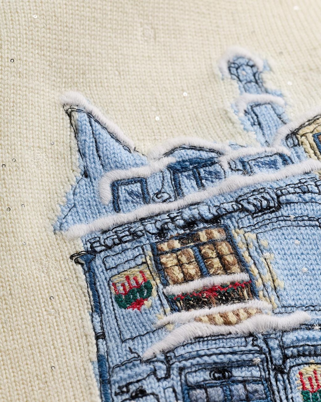 Dior Blue Embroidered Sweater