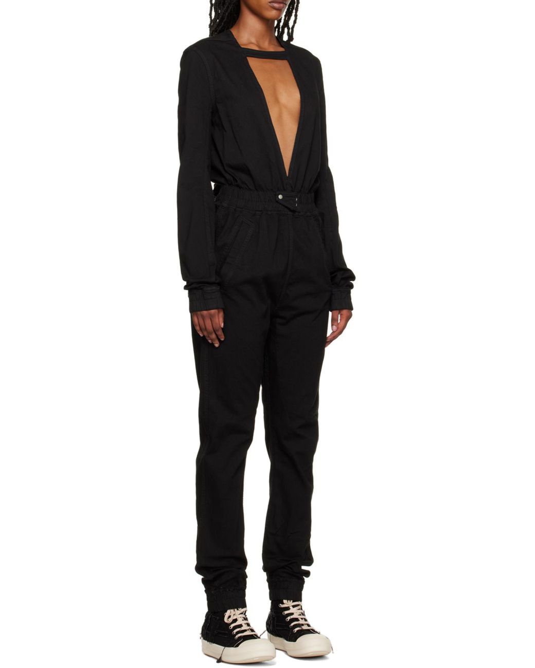 Rick Owens Black Eclipse Bodybag One Length Bodysuit