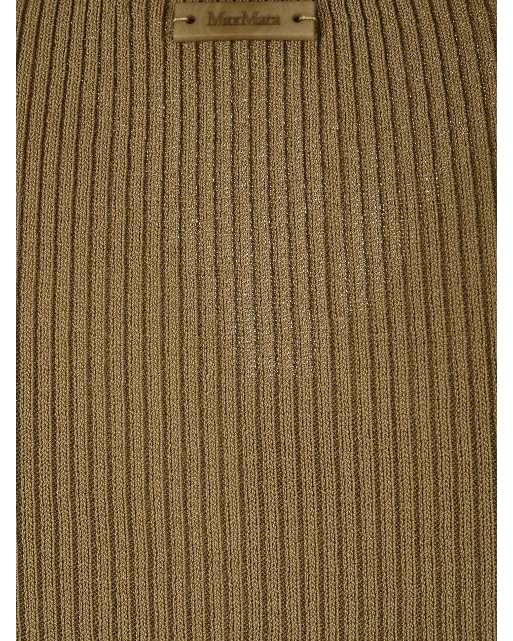 Max Mara Green Editta Sleeveless Ribbed Tank Top