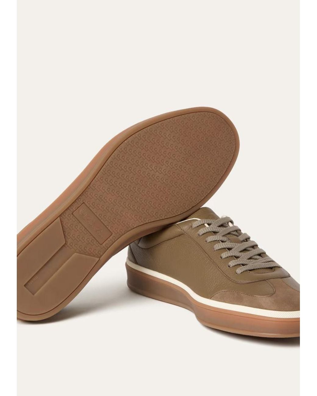 Loro Piana Brown Tennis Walk Sneaker for men