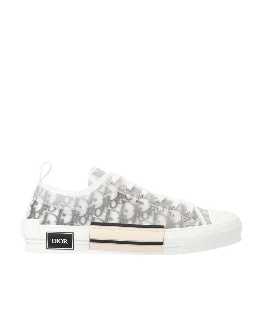 Dior White B23 League Low-Top Sneaker for men