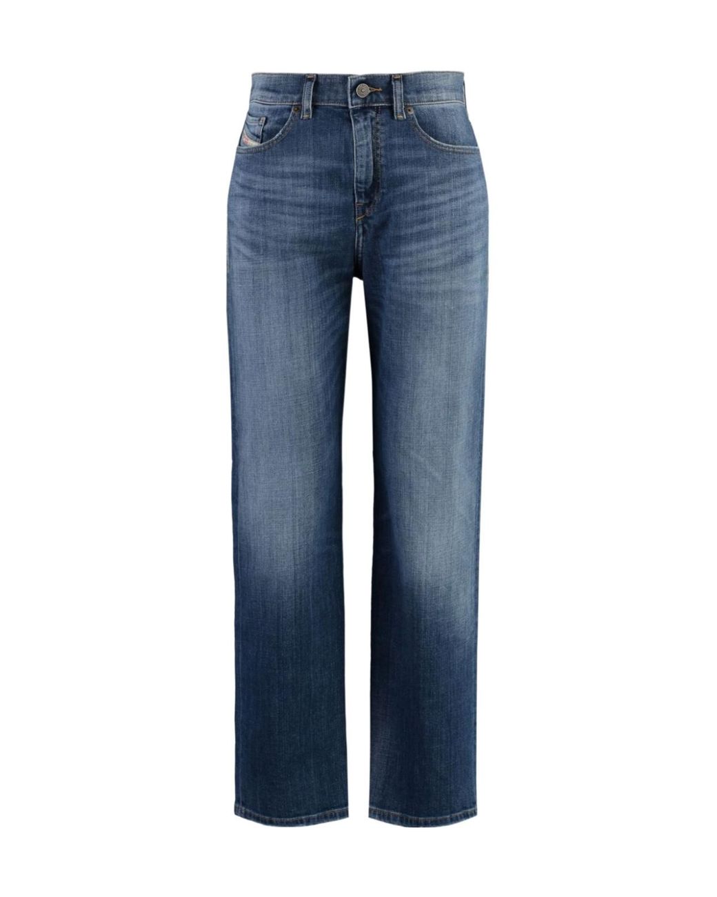 DIESEL Blue High Waist Denim Jeans