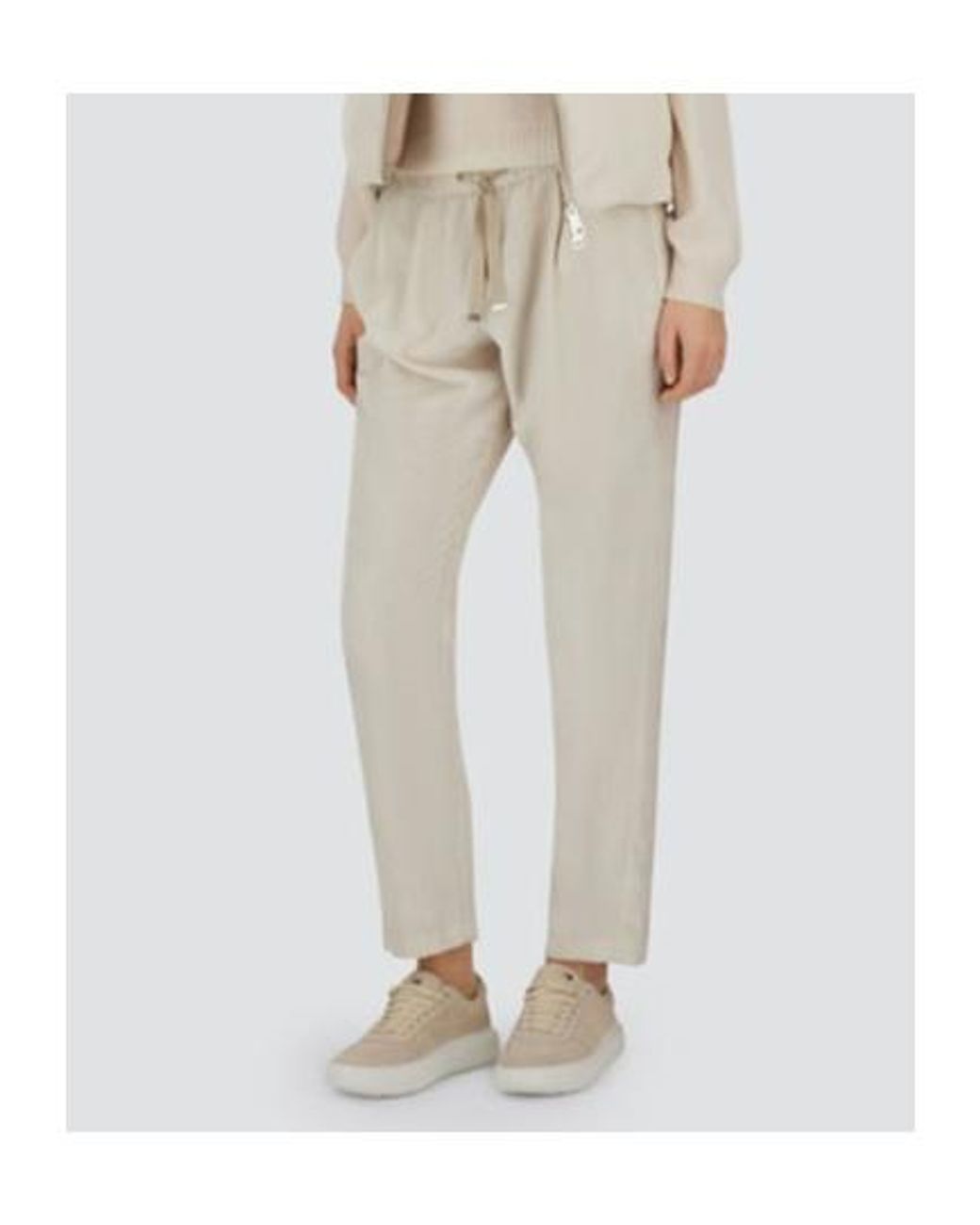 Herno Natural Resort Pleated Drawstring Trousers