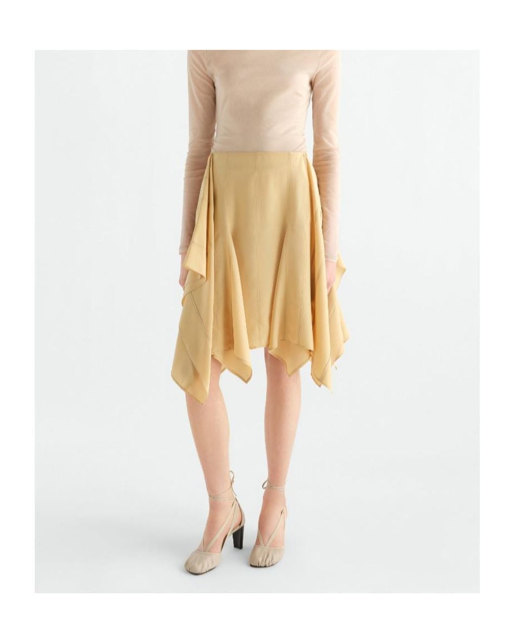 Lemaire Natural Paneled Skirt