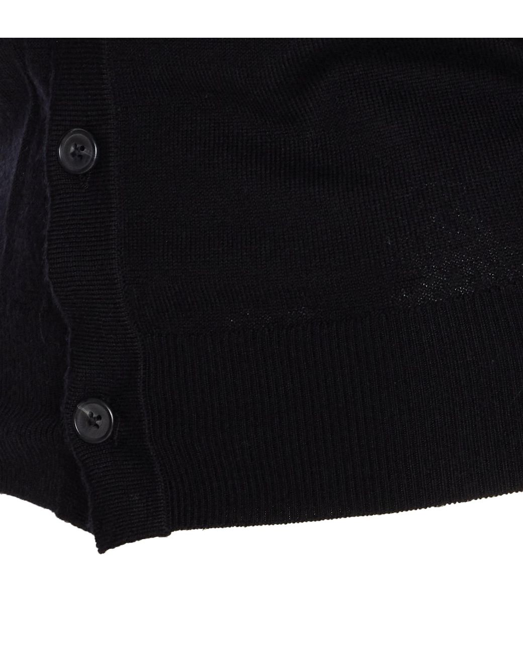 R13 Black Elbow V-Neck Cardigan