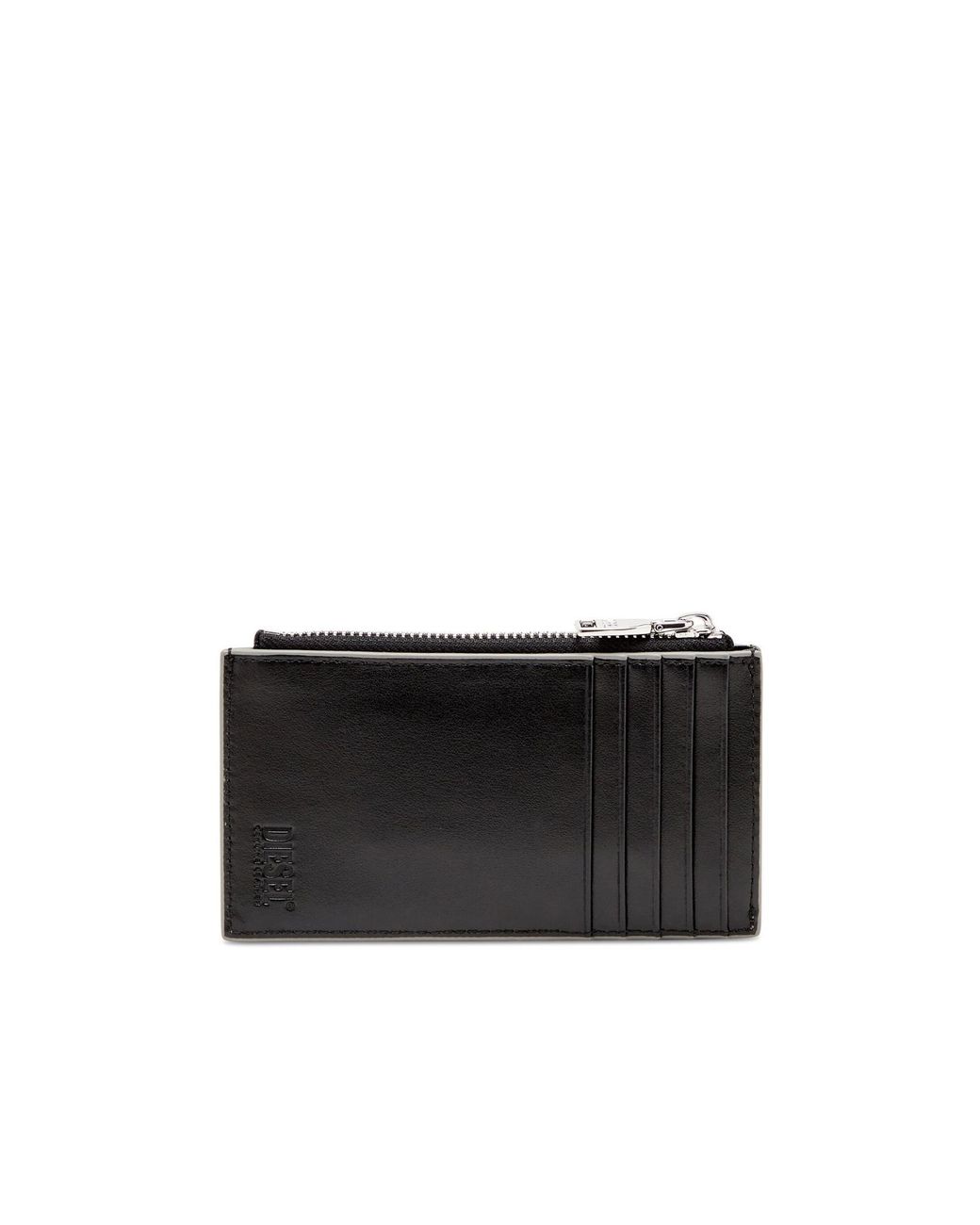 DIESEL White 1Dr Zipped Card Holder