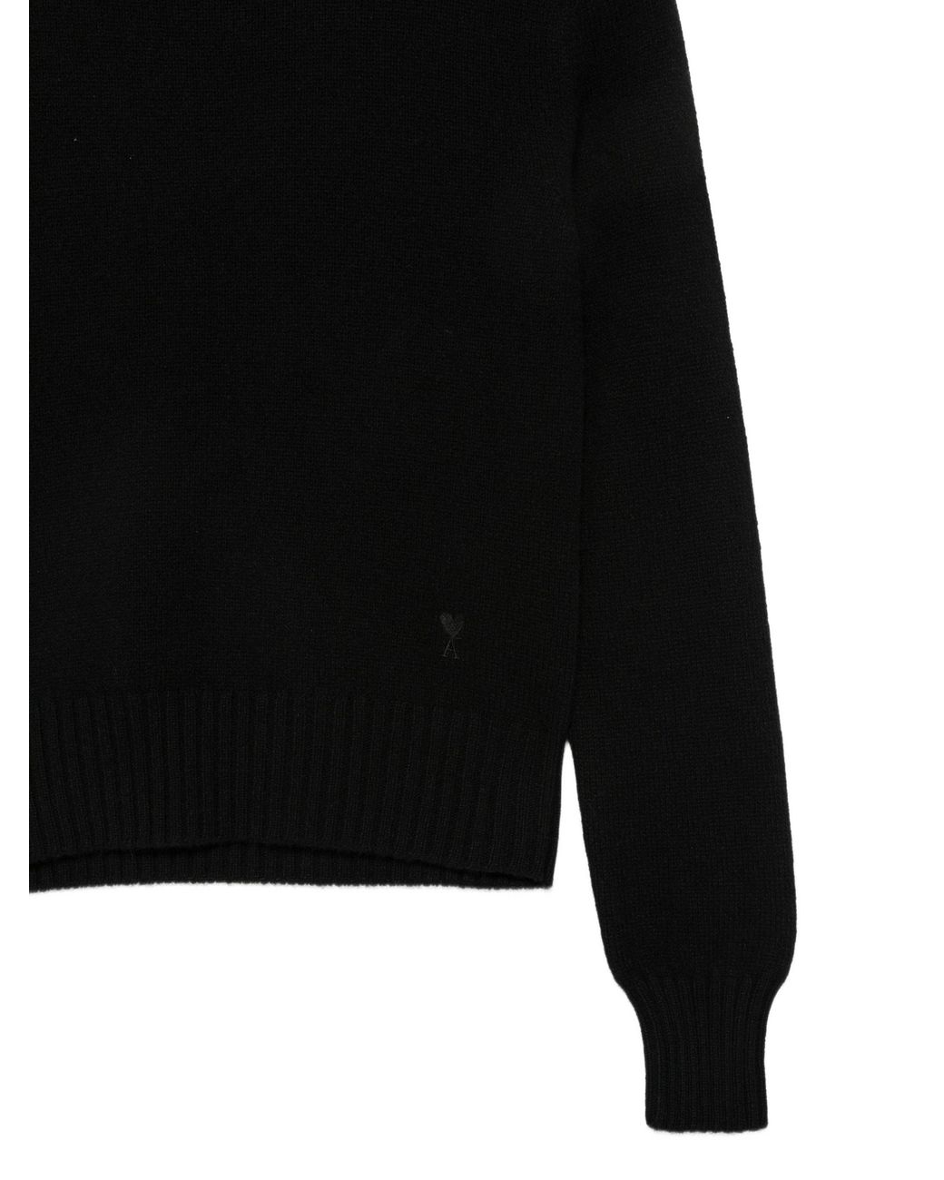 AMI Blue Ami Mock-Neck Knitted Jumper