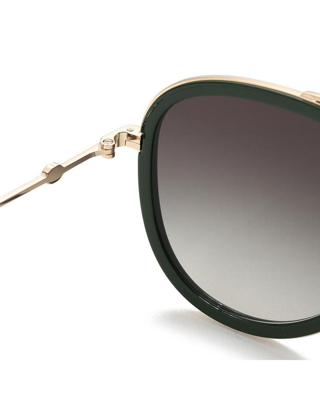 Gucci Metallic Eyewear Double Bridge Aviator Sunglasses