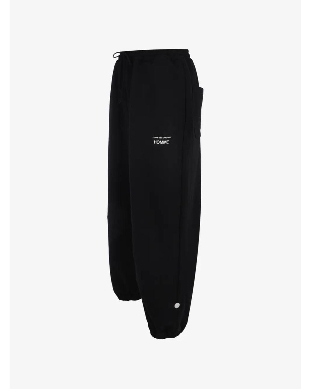 Comme des Garçons Black Drawstring Athletic Pants for men