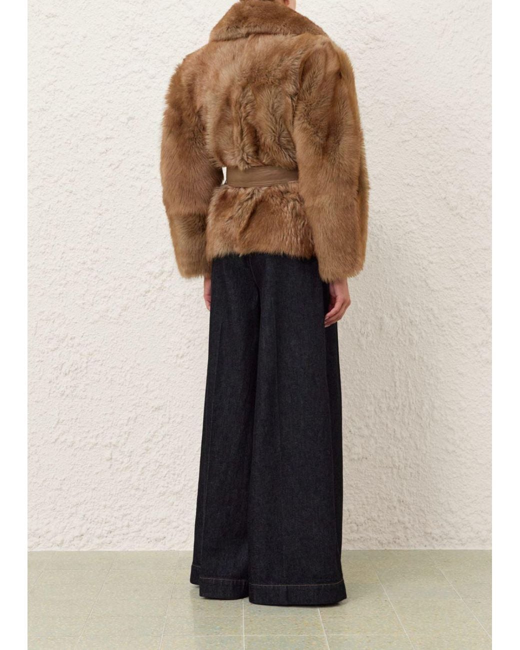 Zimmermann Brown Valiant Shearling Jacket