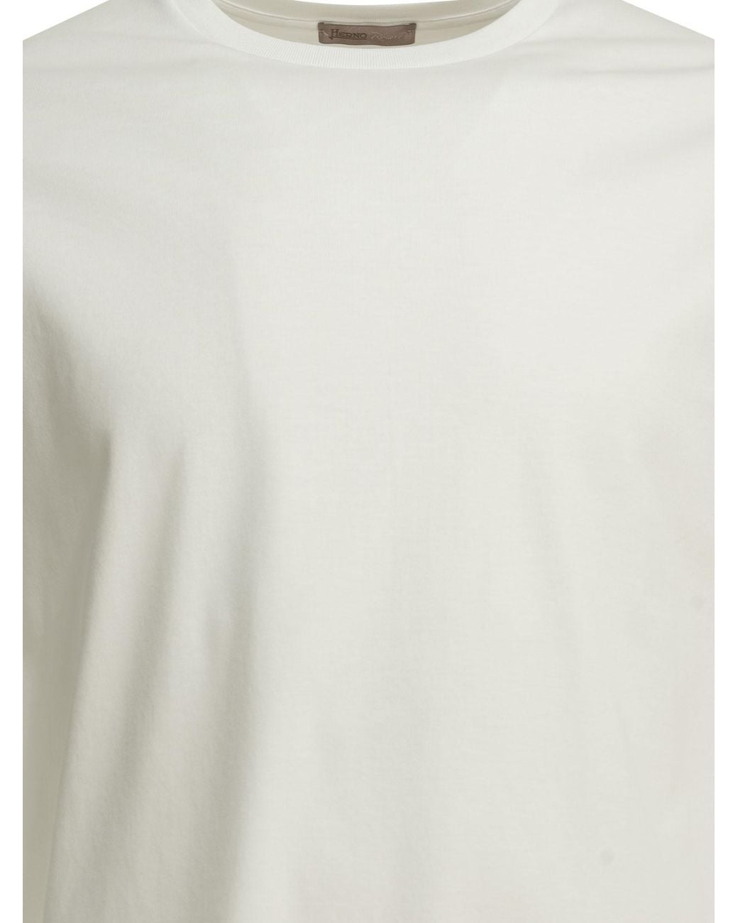 Herno White Logo T-Shirt for men