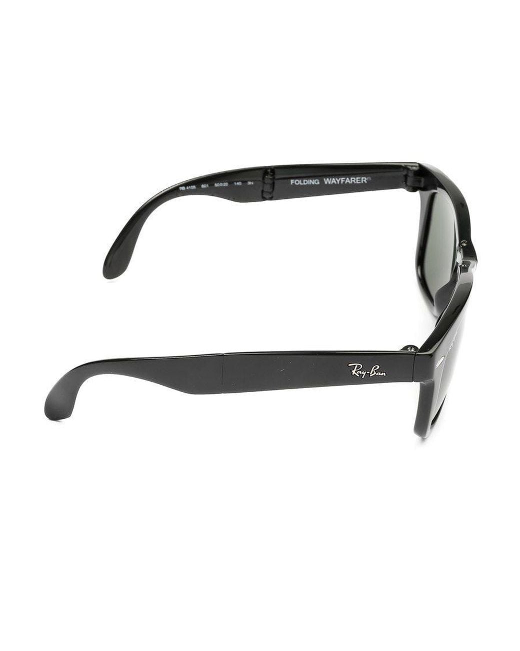 Ray-Ban White Wayfarer Folding Square Frame Sunglasses for men