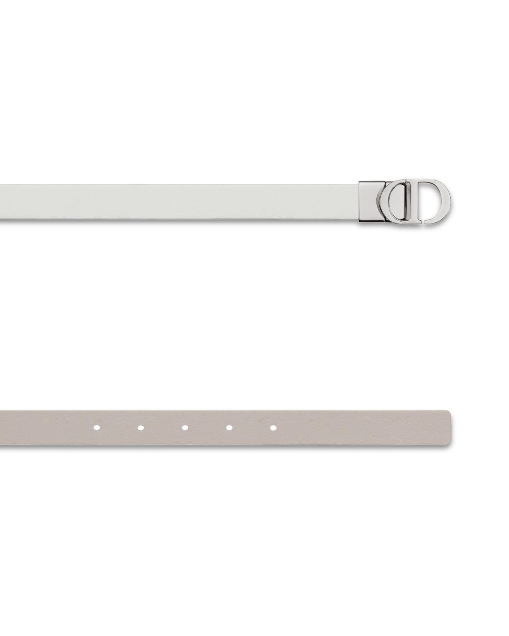 Dior White 30 Montaigne Reversible Belt