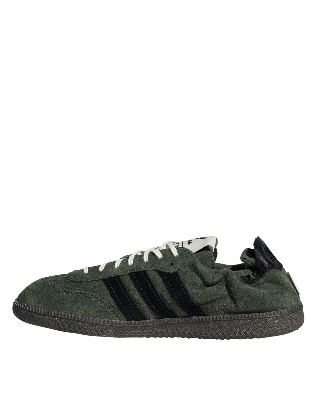 Adidas Originals Green Faux Fur Low-Top Casual Shoes for men