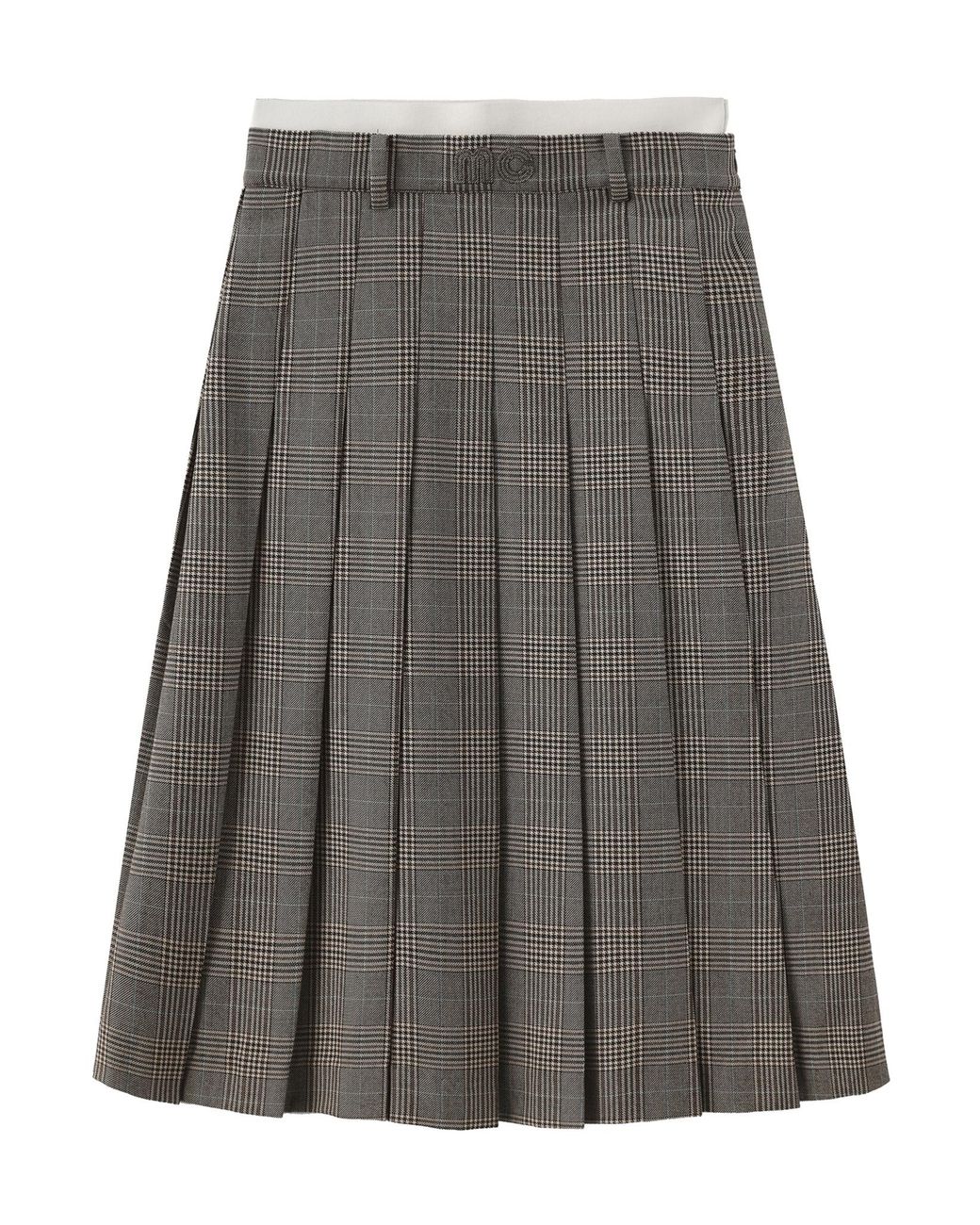 Marissa Chiara Gray Plaid Skirt