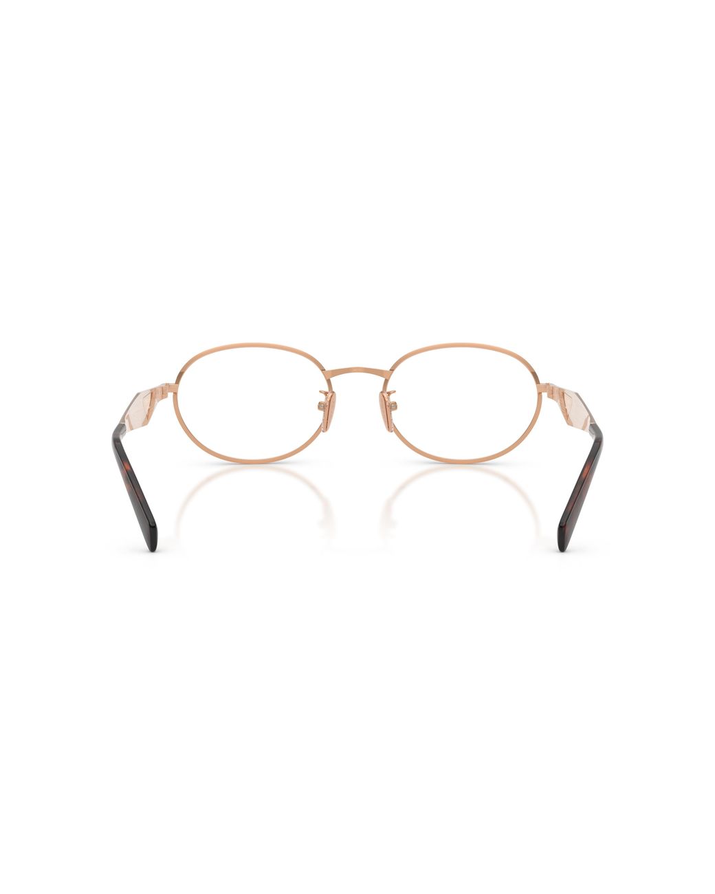 Prada Natural Eyewear Oval Frame Glasses
