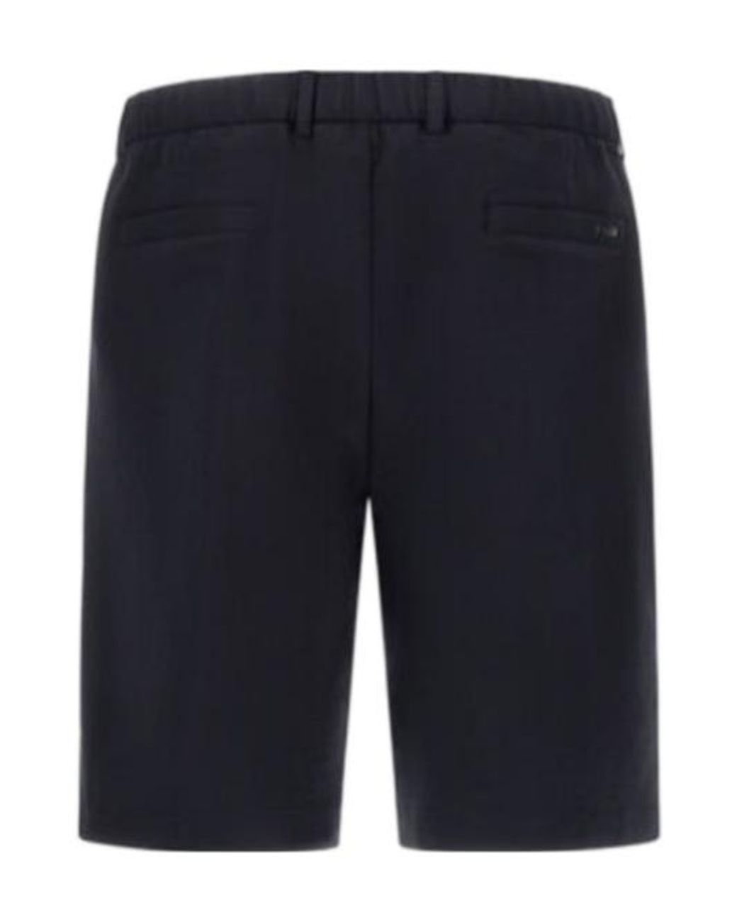 Herno Blue Pleat Detailed Shorts for men