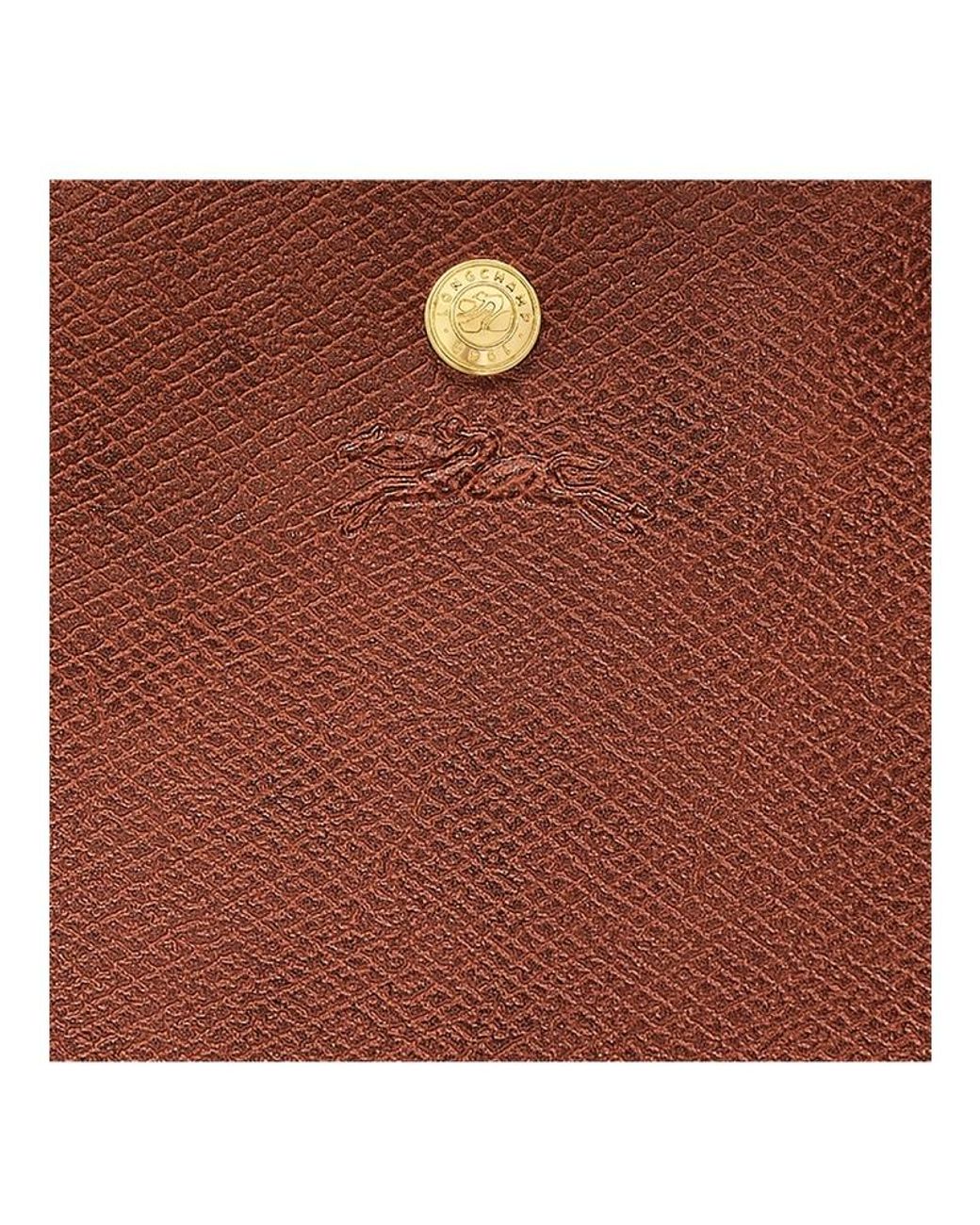 Longchamp Brown Xl Épure Logo Debossed Tote Bag