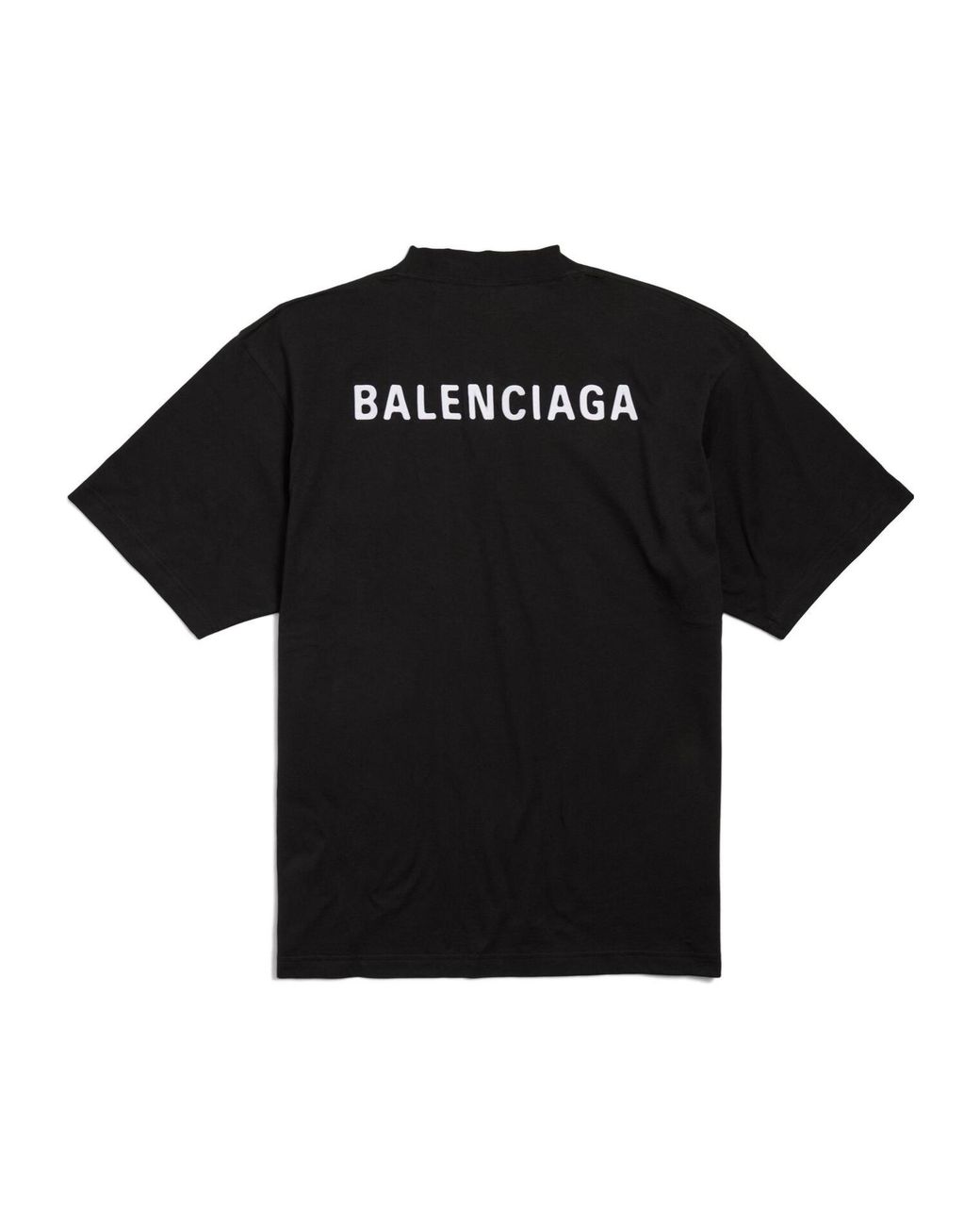 Balenciaga Black T-Shirt Crew Neck for men