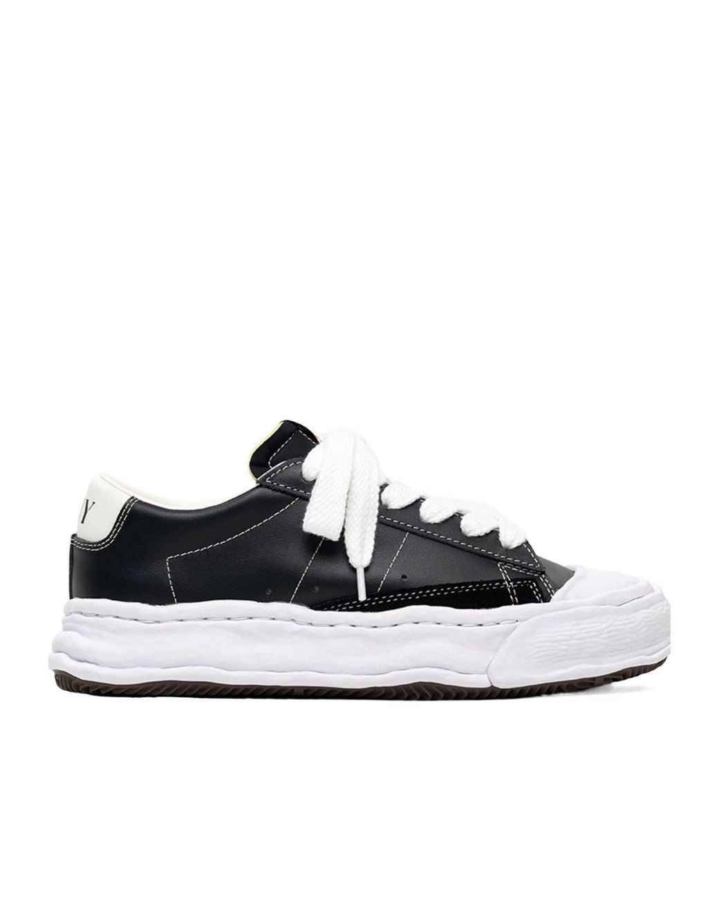 Maison Mihara Yasuhiro Black 'Jackson' Og Sole Leather Low-Top Sneakers for men